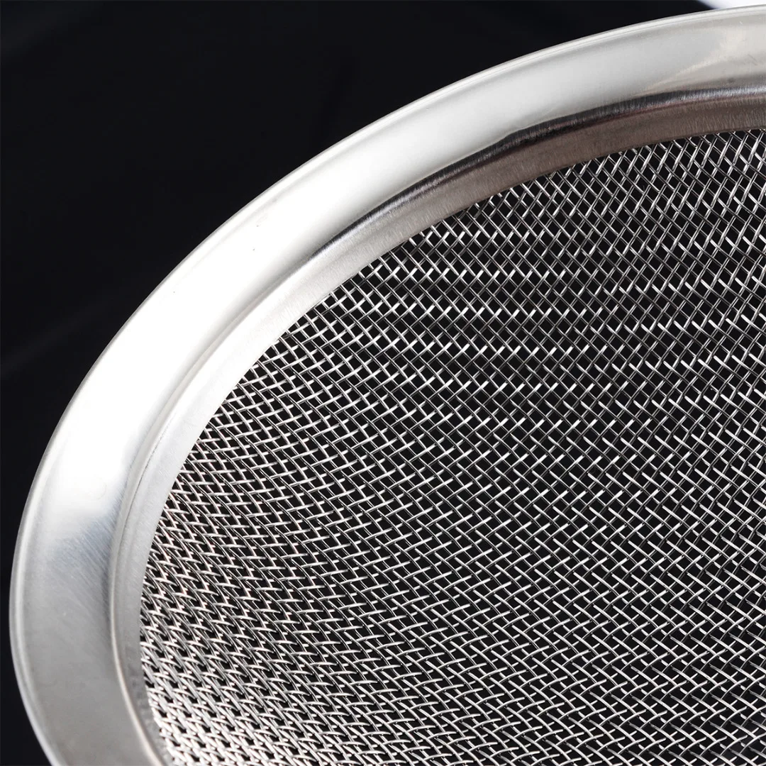 1pcs Stainless Steel Wire Fine Mesh Oil Strainer Useful Skimmer Strainer with Handle Flour Sifter Sieve Colander Kitchen Gadgets