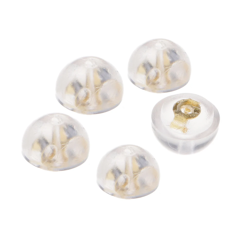 10 Pieces Hypoallergenic Silicone Earring Backs Small Secure Grip for Most Earrings DIY findings Fashion Jewelry Accessories