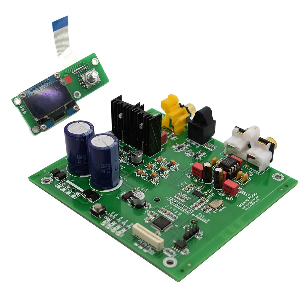 Upgraded version ES9038 Q2M I2S DSD Decoder Coaxial Fiber input DAC decoding board For hifi amplifier audio