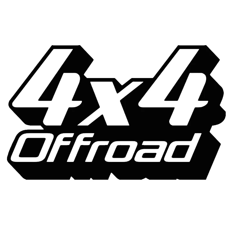 Car Sticker Vinyl 19.512cm 4X4 Off Road Funny Sticker Motorcycle Reflective Stickers and Decals Car Styling BlackSilverLaser (2)