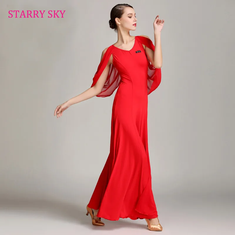 Ballroom Dancing Dresses Waltz Dresses For Women ballroom Dancing Clothes Foxtrot Flamenco Modern Dance Costumes Floating Yarn