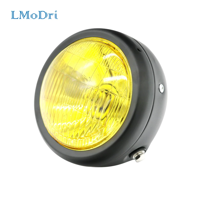 

LMoDri Vintage Motorcycle Headlight Cafe Racer Head Light Decorative Lights Modified Motorbike Headlamp 12V For Honda YMAHA CG