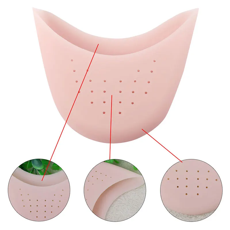 100 шт/партия, мягкие силиконовые Балетные пуанты, танцевальная обувь с носком, гелевая защитная накладка