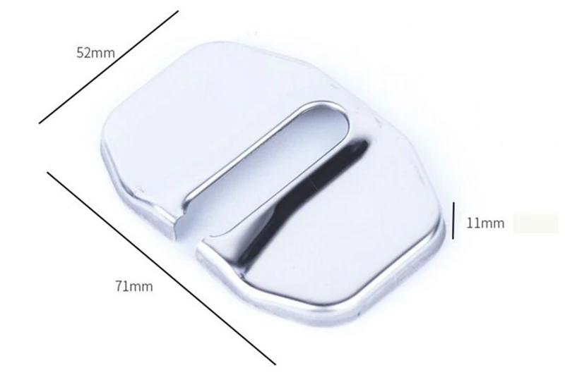 

4pce/lot for BMW mini modified car door lock buckle stainless steel decorative cover for mini cooper clubman door lock cover