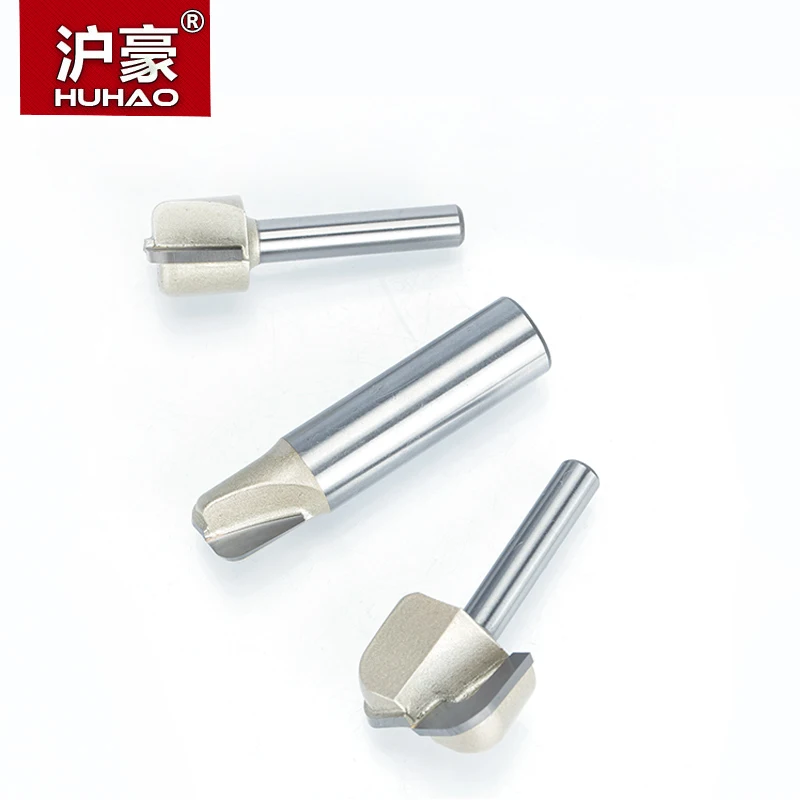 Huhao 1 шт. 1/2 &quot1/4&quot хвостовик чаша и лоток шаблон фрезы для дерева Вольфрам Карбид
