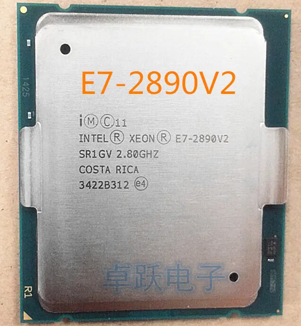 Оригинальный процессор Intel Xeon E7-2890V2 SR1GV LGA2011-1 ЦП E7-2890 V2 2 80 ГГц 15-ядерный 37 5 M E7 2890V2 |