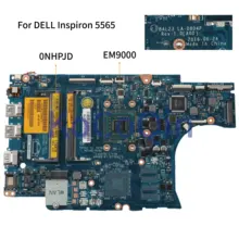 KoCoQin Laptop motherboard For DELL Inspiron 15 5565 5567 E2-9000 EM9000 0NHPJD CN-0NHPJD BAL23 LA-D804P Mainboard