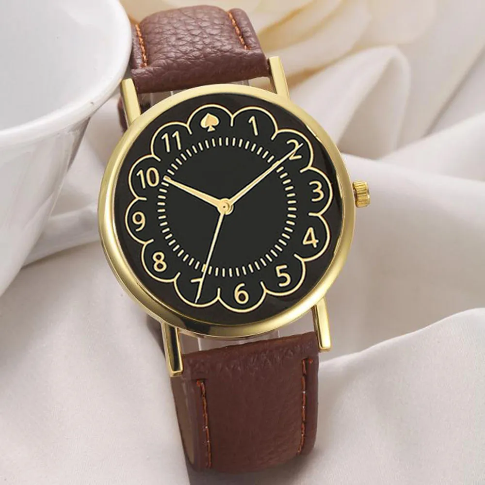 

RelogioReloj Mujer Watch Women Watches 2018 Luxury Brand Chocker Pattern PU Leather Dress Female Clock relogio Montre