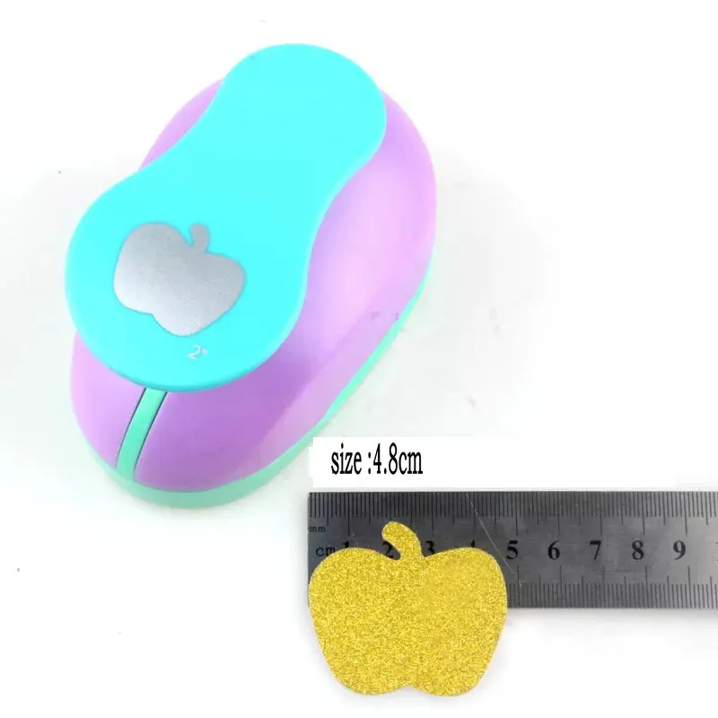 3/"-3" форма яблока для рукоделия, Дырокол EVA, дырокол, бумагодержатель, скрапбукинг, дырокол, устройство для тиснения, сделай сам, резак для бумаги - Цвет: 2 inch