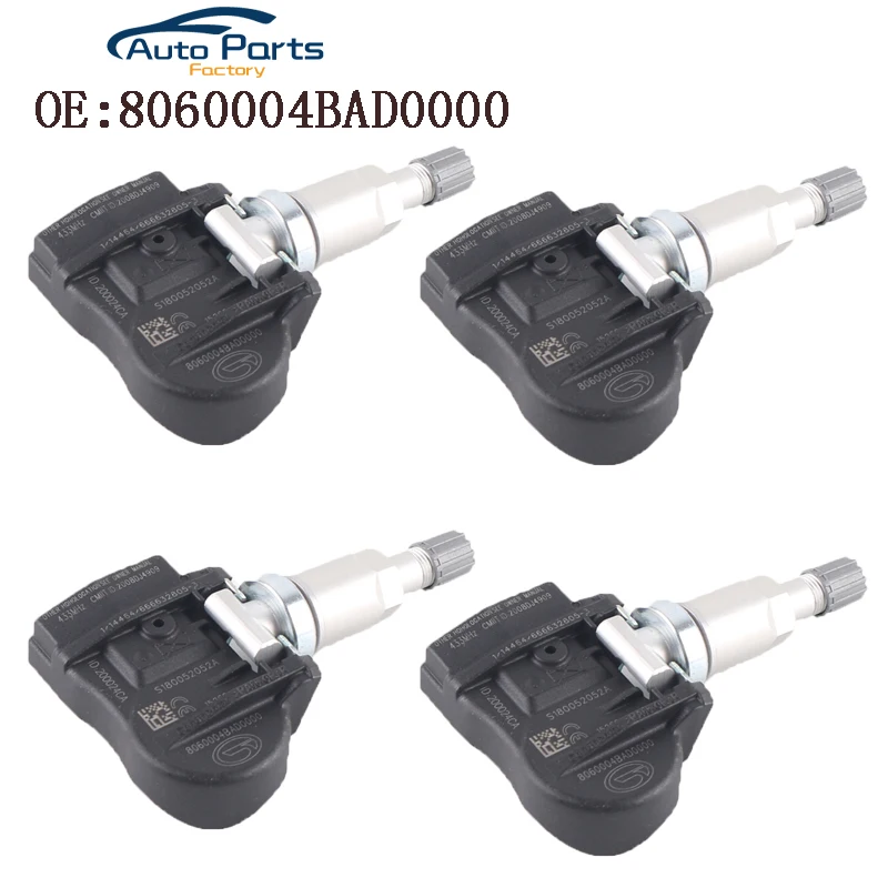 

4 PCS New High Quality Tire Pressure Sensor For Trumpchi 8060004BAD0000 TPMS Sensor