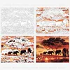 RUOPOTY Elephants Landscape DIY Digital Painting By Numbers Modern Wall Art Canvas Painting Unique Gift For Home Decor 60x75cm ► Photo 2/6