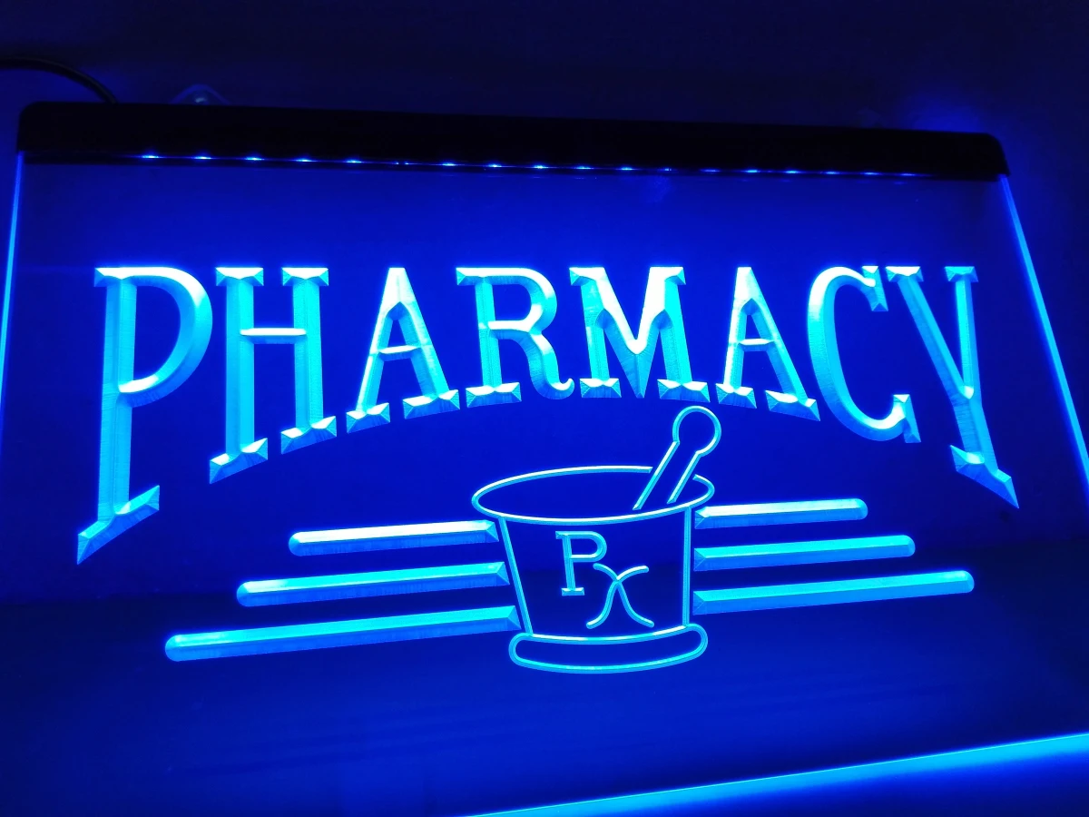 

LK941- Pharmacy Compounding RX NEW LED Neon Light Sign home decor crafts