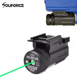 Новый мощность зеленый точечный Лазер прицел коллиматор QD 20 мм рейку для пистолета и страйкбол Glock 17 19 22
