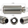 51mm 60mm Motorcycle Exhaust Muffler SC Racing Project Pipe carbon fiber DB Killer escape moto for honda pcx msx 125 vespa gts ► Photo 2/5