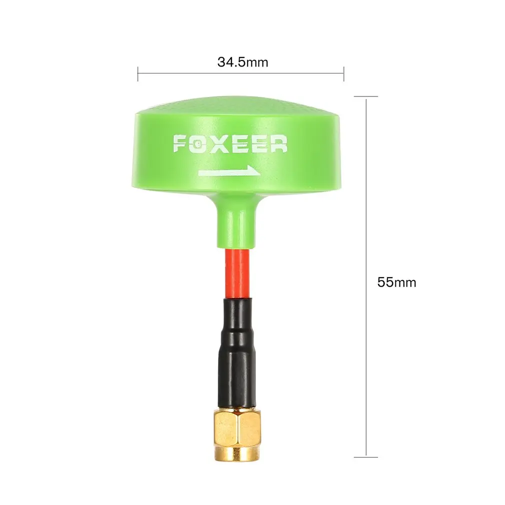 FOXEER RPSMA 5,8G 3dBi TX/RX RHCP длинный тип круговой поляризационный Omni антенна для FPV Дрон Fatshark Goggle очки