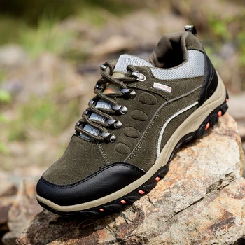 

NIDENGBAO Men's Outdoor Waterproof Hiking Shoes Black Fast Walking Jogging Trekking High Quality Climbing Sports Shoes for Men