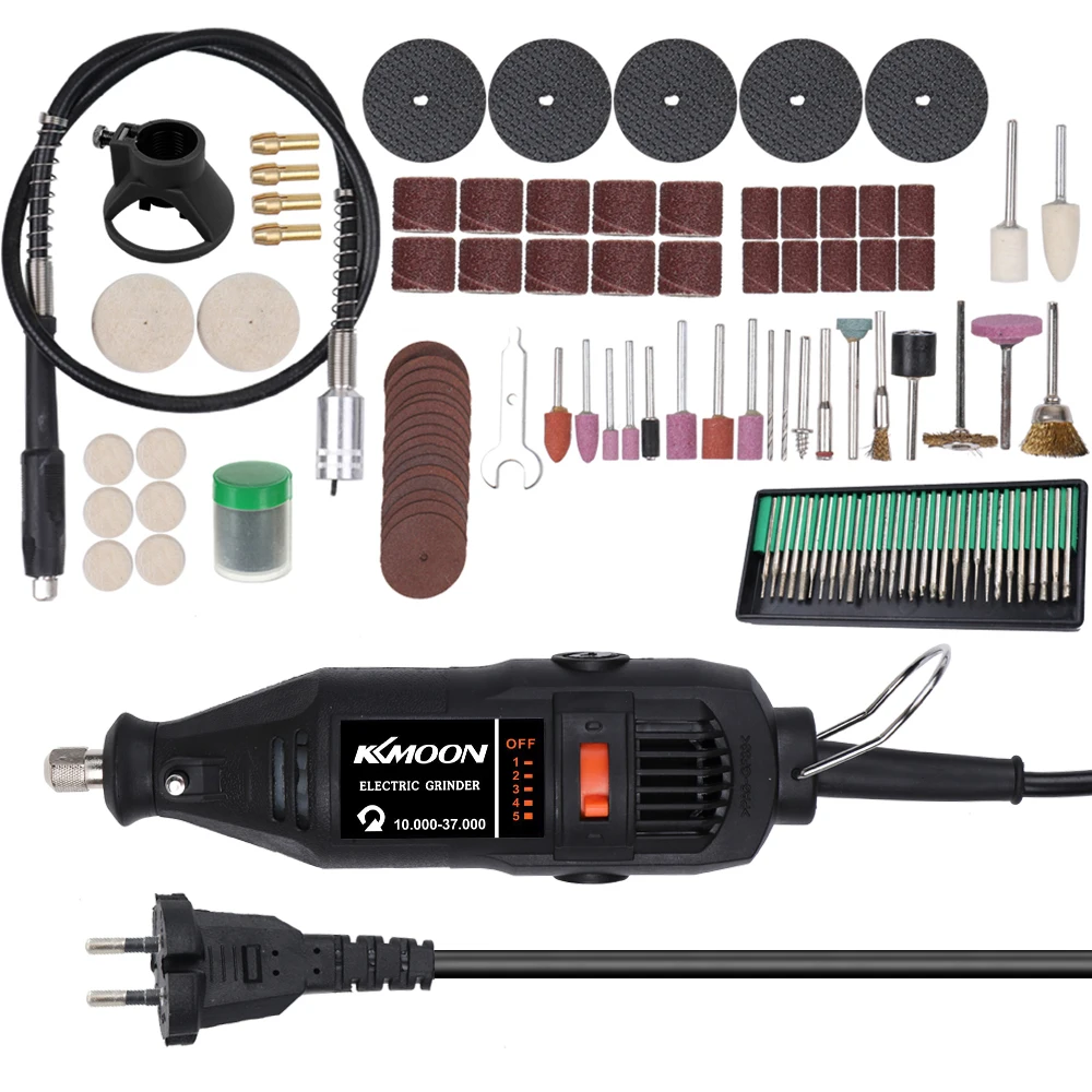 180 Вт ручной электрический шлифовальный инструмент, набор роторных сверл, шлифовальный станок, универсальная шлифовальная машина для резки, шлифовальный станок, биты, инструменты для гравировки, набор