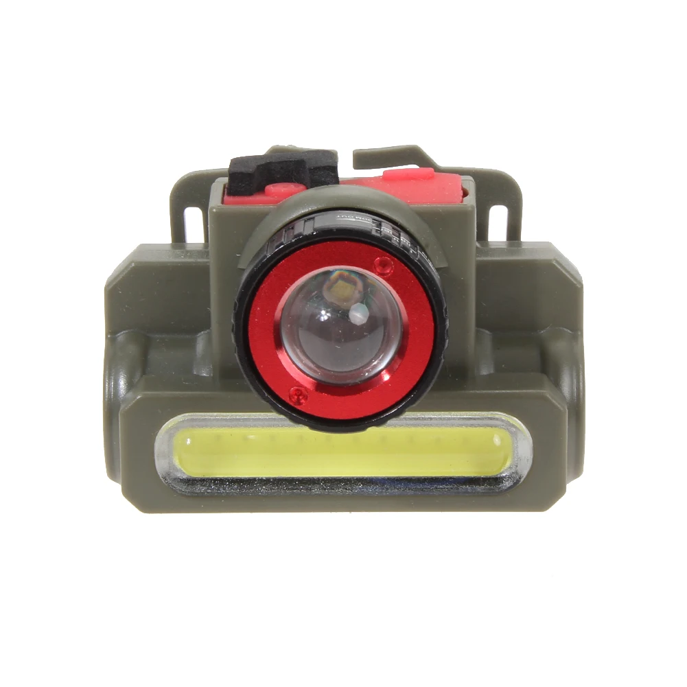 Zoomable Cree Q5 Led Headlamp Waterproofing Rechargeable COB LED Head Torch Lamps Light Built in