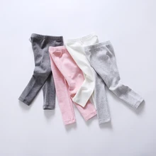 Детские брюки хлопковые леггинсы для новорожденных брюки для девочек одежда для малышей весенне-осенние модные эластичные детские брюки