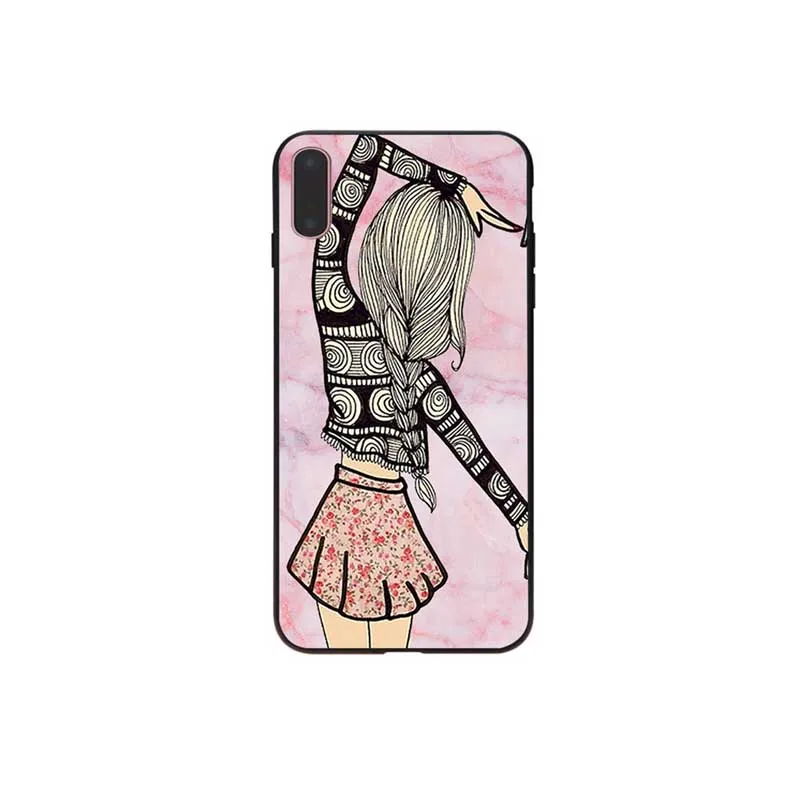 Мягкий черный Чехол BBF с надписью best forever friends для Apple iPhone 7 8 6 6S Plus X XS MAX 5 5S SE