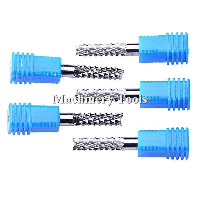 

5pcs milling cutter end mills 6mm*22MM 3A-Carbide PCB Corn Teeth End Mill Milling Cutter CNC Router Bits tool parts accessories