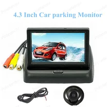 hot sell 480 x 272 TFT color Car Reverse Monitor 4.3 Inch DC 12V For HD CCD 360 degree Car Parking Camera