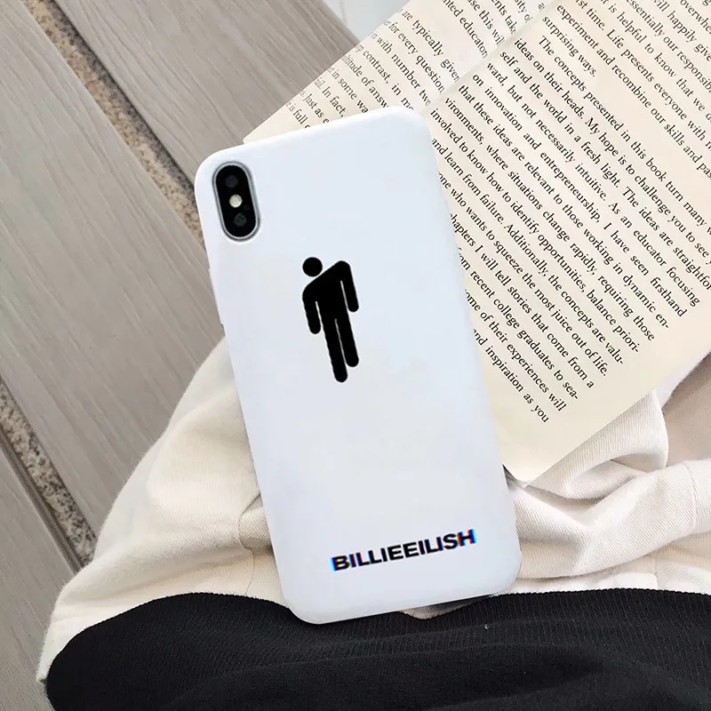 GYKZ Billie Eilish Logo Чехол для телефона для iPhone 7 XS MAX XR X 8 6 6s Plus модная мягкая Матовая силиконовая задняя крышка для iPhone XR сумка - Цвет: Style 2