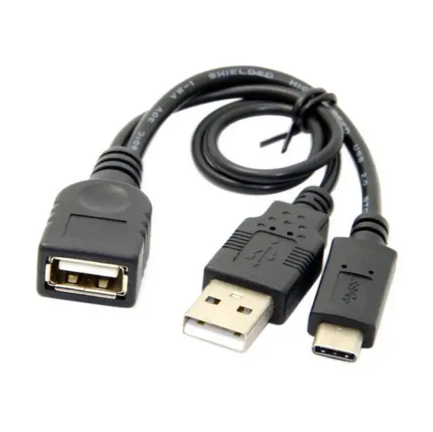 USB 3 1 Type c OTG 2 0 Женский кабель для передачи данных с дополнительным питанием Female|usb