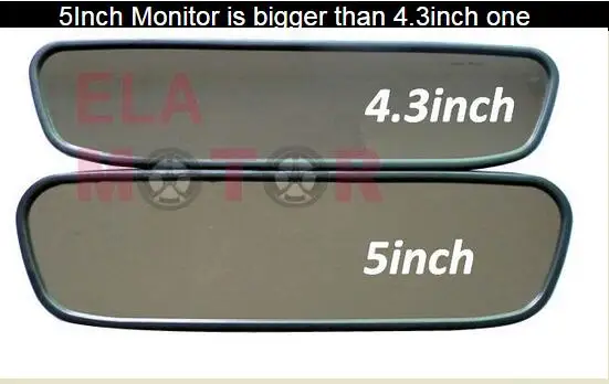 5 &quotTFT LCD HD Автомобильное зеркало заднего вида монитор для упаковки резервной