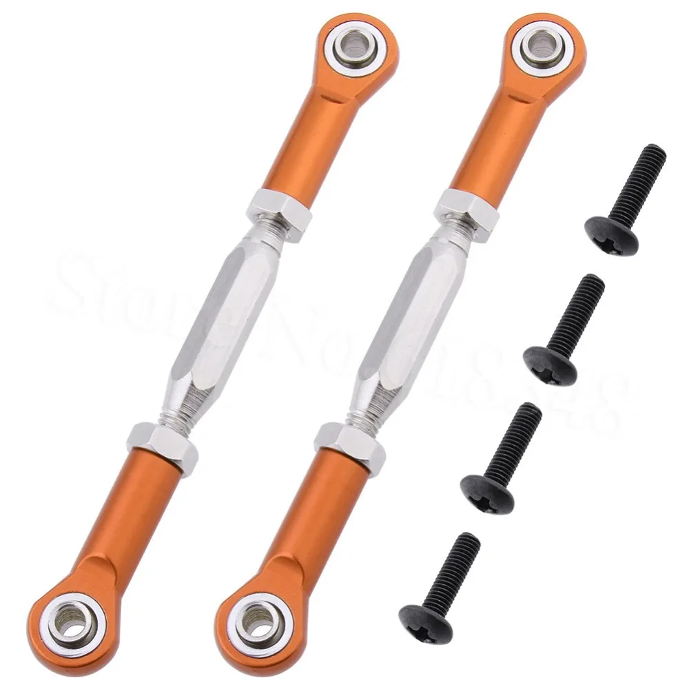 Adjustable Steering Aluminum Turnbuckle Set Linkage Rod ends For HPI