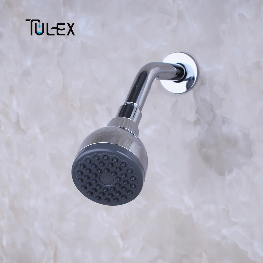TULEX Shower Head G1/2' Thread Polished Chrome Replacement for