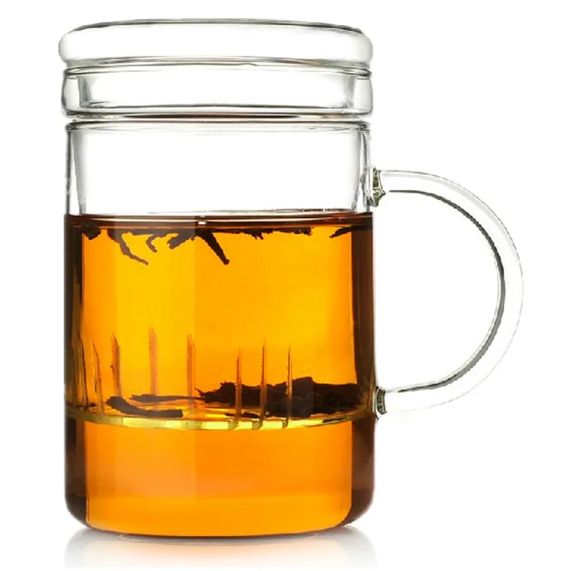 Perfect Glass Tea Set Teapot Personal Tea Cup With Infuser and Lid