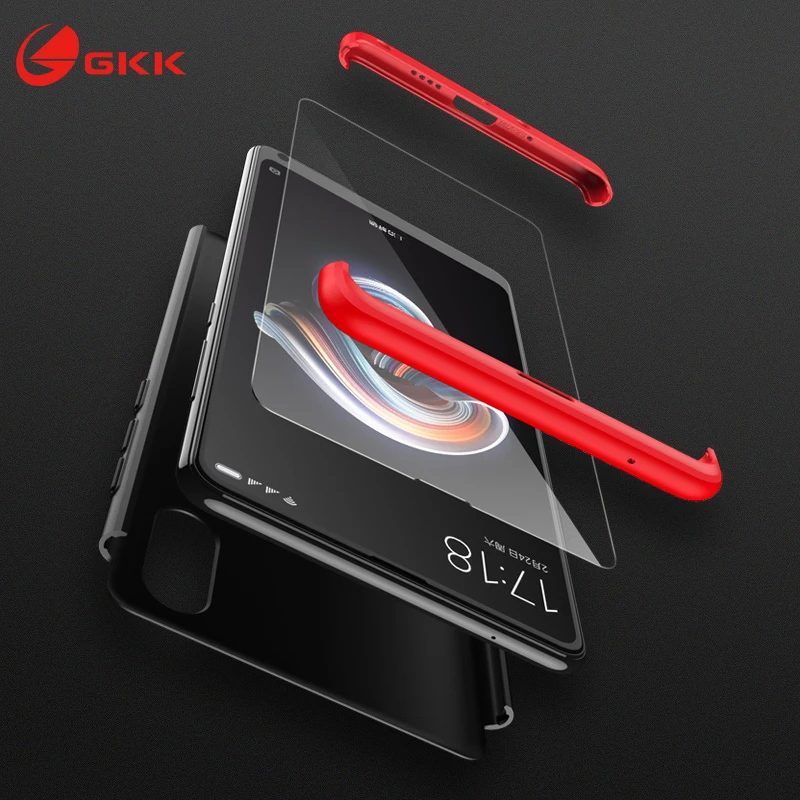 GKK Роскошный чехол для Xiaomi Mi Mix 2S с 360 полной защитой ударопрочный Жесткий ПК 3 в 1