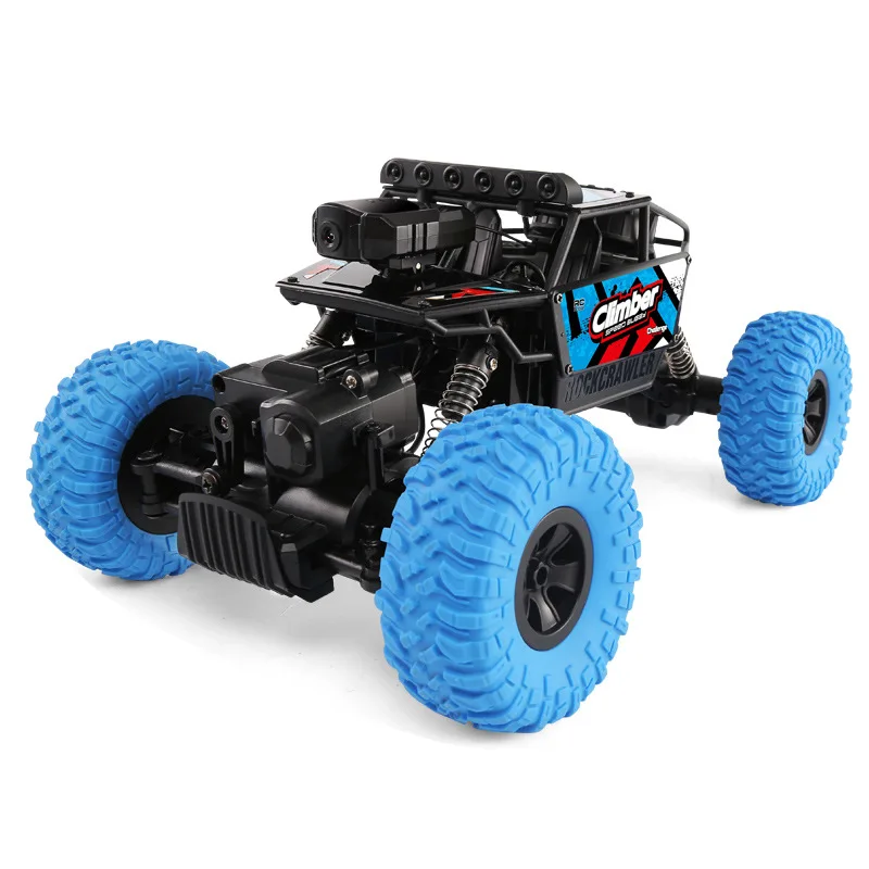 Wi-Fi антенна RC автомобиль 4wd внедорожник 2,4G wifi камера управления в режиме реального времени передача изображения Дистанционное управление автомобиль vs Cloud Rover IV танк - Цвет: Синий