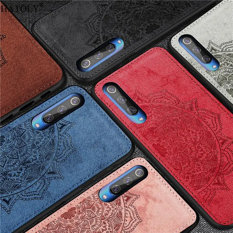 

For Xiaomi Mi 9 Case Silicone Rubber Shell TPU Cloth Texture Phone Cover For Xiaomi Mi 9 Protective Case For Xiaomi Mi 9