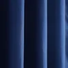 Темно-синие занавески для душа, водонепроницаемые однотонные занавески для ванной комнаты, большой широкий чехол для купания, 12 крючков, занавеска для купания ► Фото 2/6