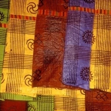 Detail of Adinkra Cloth  Market  Sampa  Brongo-Ahafo Region  Ghana Print by Alison Jones (18 x 12)