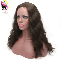 Feibin длину полной головки Искусственные парики для черный Для женщин химическое афро волнистые черный, красный природы волосы 22 дюйм(ов) 55 см
