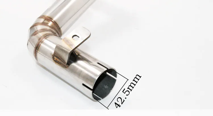 51mm Escape de la motocicleta tubo de enlace medio para KTM 125 DUKE 2011-2015 DUKE 200 2012-2016 DUKE 390 2013-2016 Slip-on