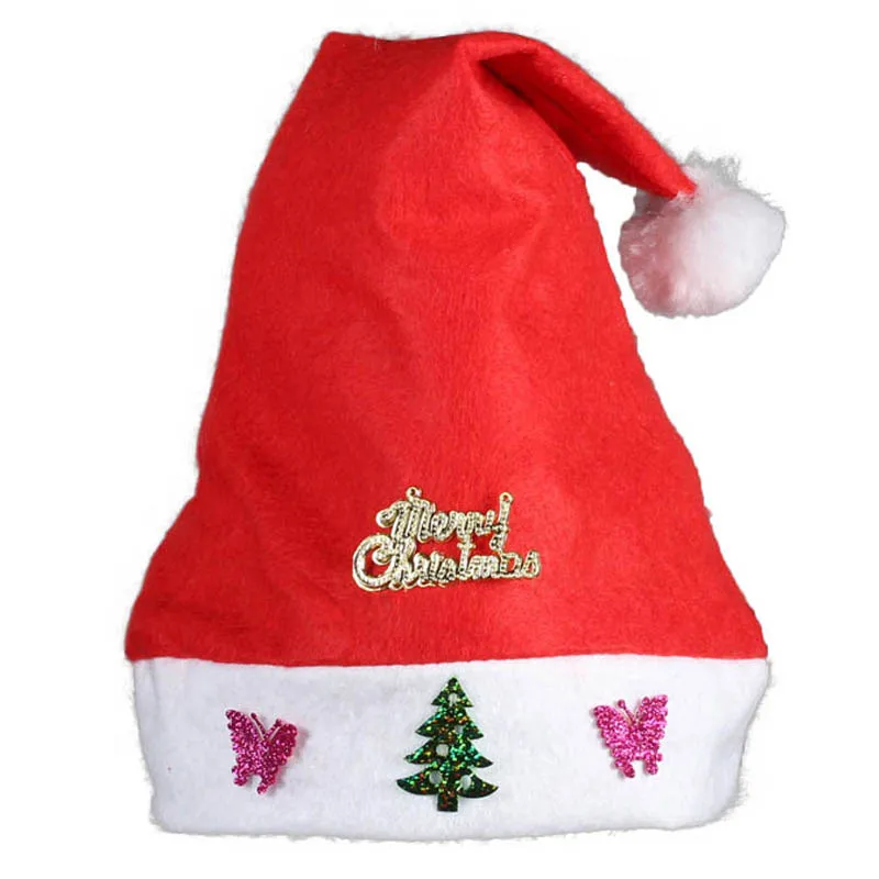 

With jewelry Christmas hat Santa Claus hat Christmas decoration props adult children Christmas hat wedding party supplies