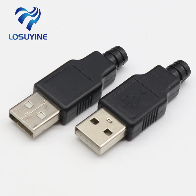 Горячее предложение IMC новинка 10 шт. 4-контактный разъем USB типа A с черной
