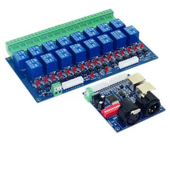 

Factory direct DMX-RELAY-16CH decoder DMX12 controller RGB decoder programming decoder