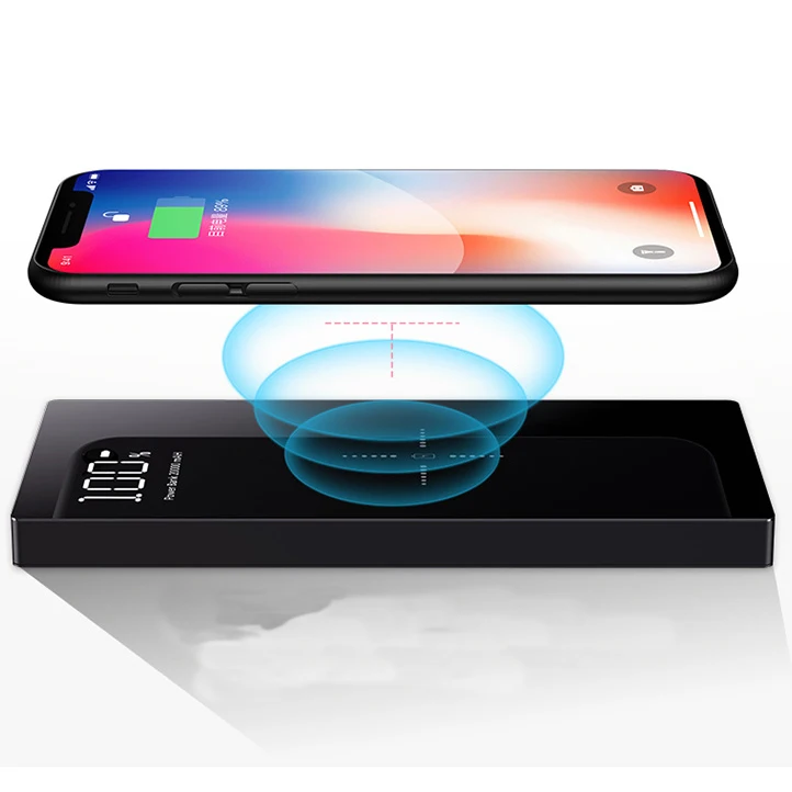 

2019 Power Bank 20000mAh Qi Wireless Charger Dual USB For iPhone X XS Max XR 8 7 6 Xiaomi Huawei Asus HTC LG Samsung S9 S8 Nokia