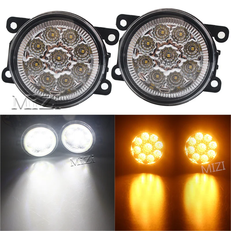 2PCS 12V 9W Fog font b Lamps b font DRL Lighting LED Lights For Mitsubishi L200