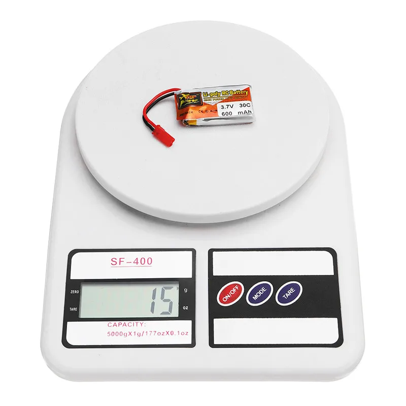 6 шт. ZOP Power 3 7 В 600 мАч 30C 1 s Перезаряжаемые Lipo Батарея JST разъем с Зарядное