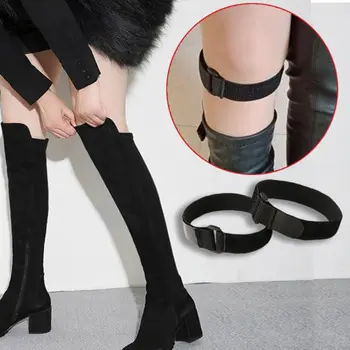 

1 Pair Boots Belt Strap Women Lady Fixing Shoes Anti Fall Accessories Elastic Adjustable Inside Non Slip Adhesive Tape Elastic C