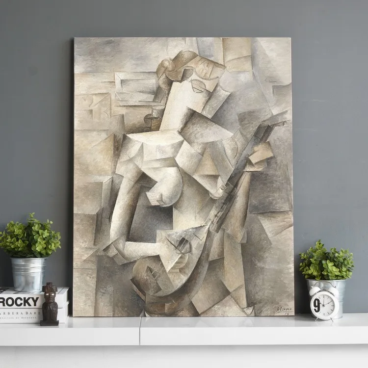 

Picasso Graffiti Canvas Art Prints paintings wall art poster Pop decoration pictures wall art decorative Framed freeship B01