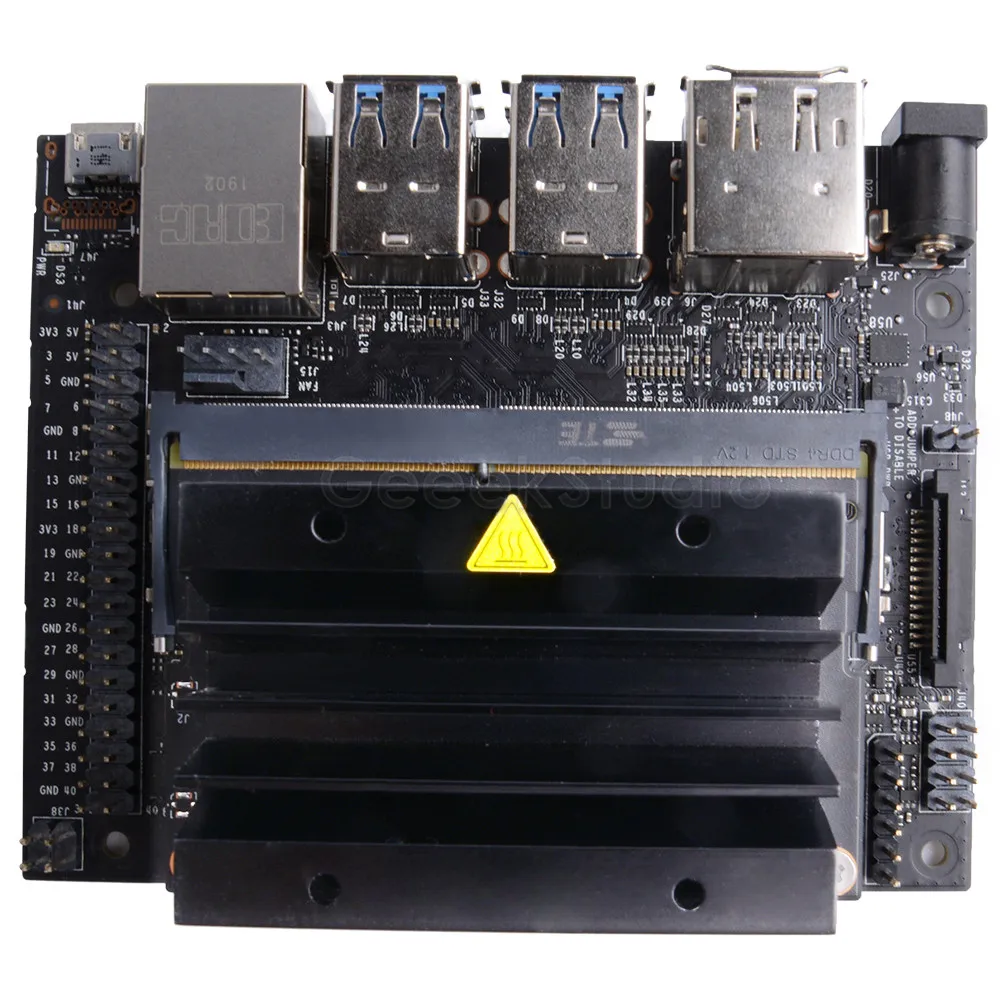 NVIDIA Jetson Nano Developer Kit GPU 128 core Maxwell ЦП ARM A57 64 bit 4 Гб для искусственного интеллекта