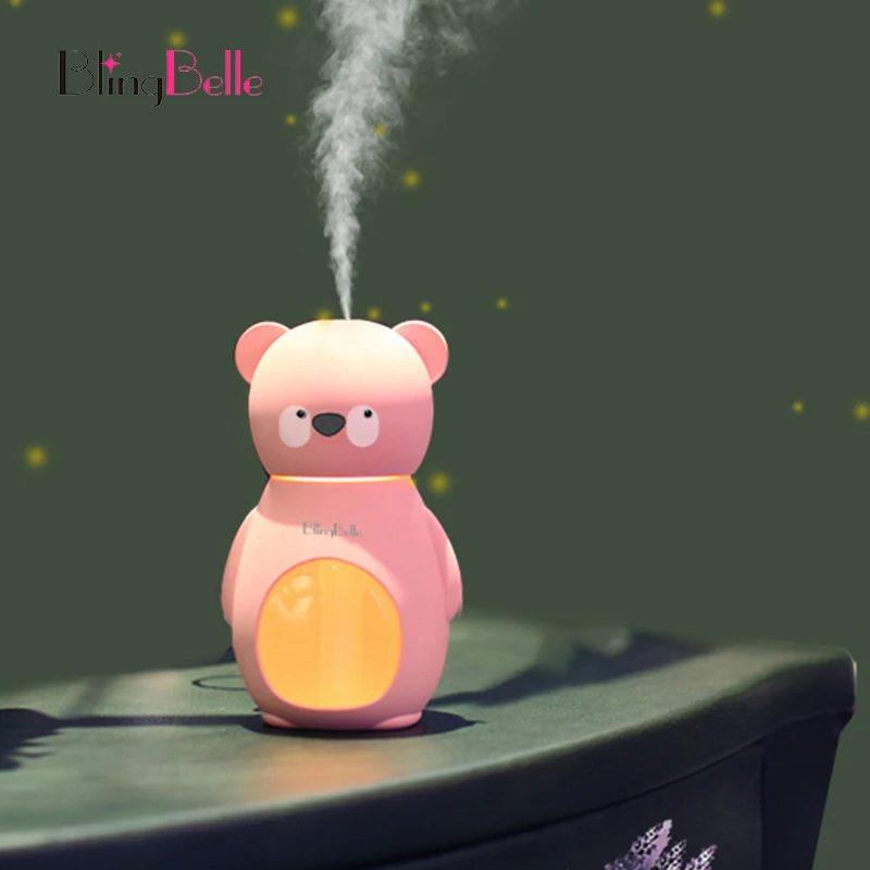 

BlingBelle Bear Mini Air Humidifier 160ML Electric Aroma Diffuser Usb Steam Diffuser Aromatherapy For Home/Office/Car