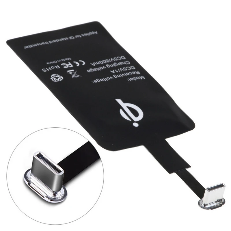Универсальный тип C USB 3,1 Qi Стандартный беспроводной зарядный приемник зарядное устройство Модуль type-C QI беспроводной зарядный приемник